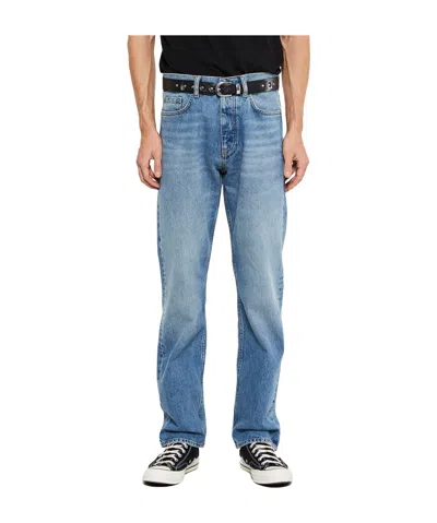 Sunflower Logo Patch Loose-fit Jeans In Blue