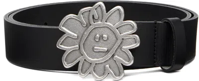 Sunflower Black Flower Buckle Belt