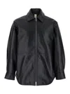 Sunflower Black Jacket With Classic Collar And Dropped Shoulders In Black