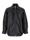 Sunflower Black Jacket With Classic Collar And Dropped Shoulders
