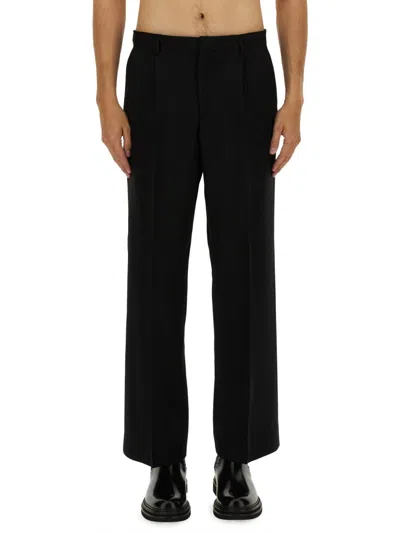 SUNFLOWER SUNFLOWER BLACK WOOL TROUSERS