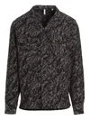 Sunflower Blackjacquard Pattern Overshirt In Black
