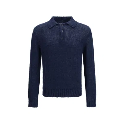 Sunflower Blue Cotton Polo Shirt