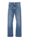 Sunflower Blue Jeans With Belt Loops And Logo Patch On The Rear In Denim Man In Blue