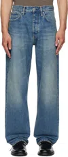 Sunflower Button-fly Patch-pocket Jeans In Blue
