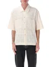 Sunflower Cotton Short-sleeve Adam Shirt In White