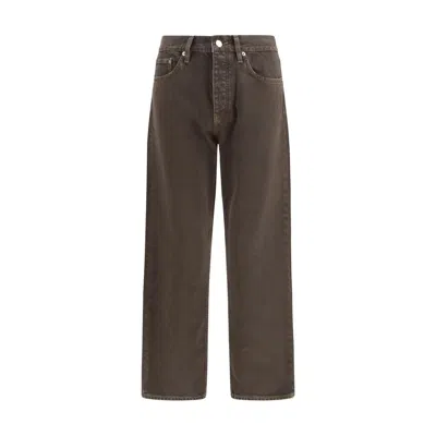 Sunflower Brown Cotton Relaxed Fit Jeans In Black