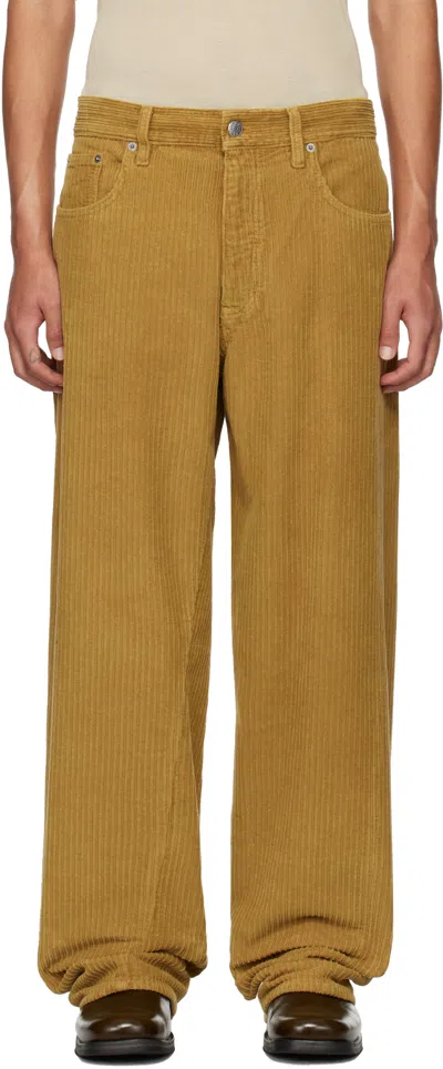 Sunflower Wide Twist Corduroy Pants In 154 Ochre