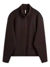 Sunflower Brown Wool Sweater With Half Zip Fastening In Brown