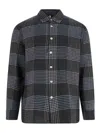 Sunflower Check Detailed Long-sleeved Shirt In Black