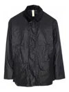 Sunflower Waxed Ripstop Leisure Jacket In Black