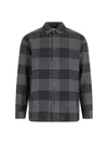 Sunflower Check Detailed Long-sleeved Shirt In Black