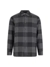 Sunflower Check Detailed Long-sleeved Shirt In Black