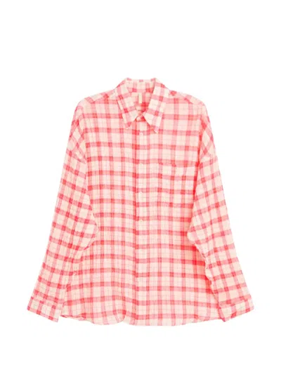Sunflower Checked Shirt In Pink