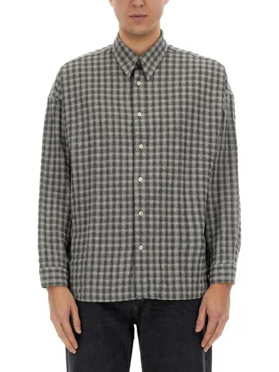 Sunflower Classic Check Pattern Shirt In Grey
