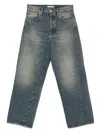 Sunflower Classic Five-pocket Denim Jeans With Button Fly Closure In Blue