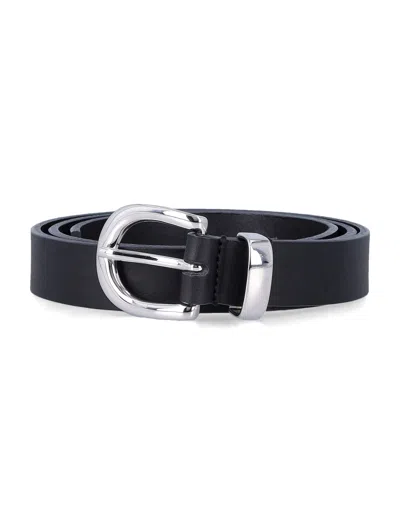 Sunflower Classic Leather Belt In Gray