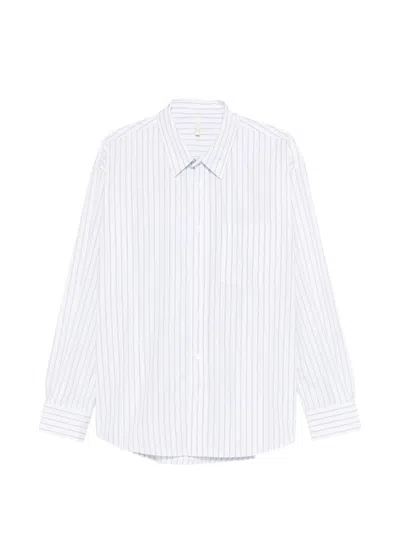 Sunflower Classic Regular-fit Shirt With Wide Placket And Chest Pocket In White