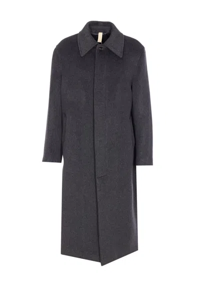 Sunflower Winter Button-fastening Pocket Coat In Gray