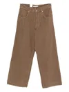 Sunflower Corduroy Wide-leg Jeans In Brown