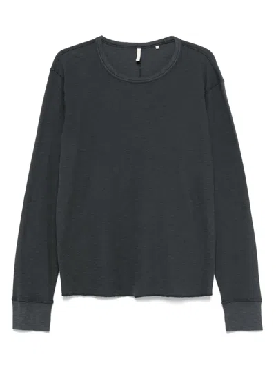 Sunflower Cotton Long-sleeve T-shirt In Black