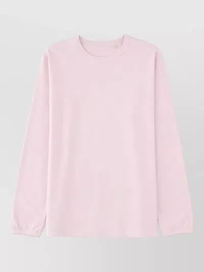 Sunflower Crew Neck Long Sleeve Plain T-shirt In Multi