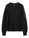 Sunflower Crew-neck Wool Sweater In Black