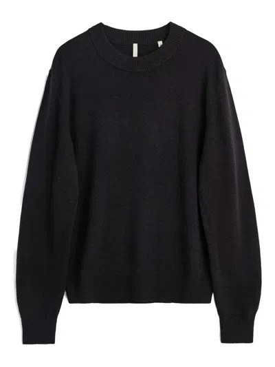 SUNFLOWER CREW-NECK WOOL SWEATER