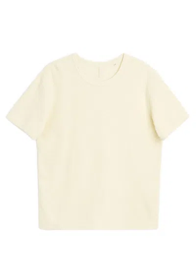 Sunflower Crewneck T-shirt In 100% Cotton In Bianco