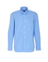 Sunflower Long Sleeve Day Shirt With Button-down Collar In Blue