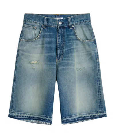 Sunflower Denim Shorts With Belt Loops In Blue