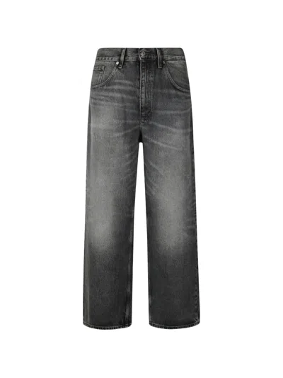 Sunflower Faded-effect Denim Jeans In Black