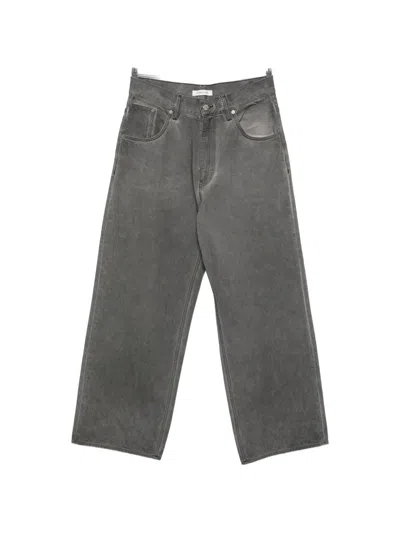 Sunflower Faded-effect Buckle-detail Jeans In Gray
