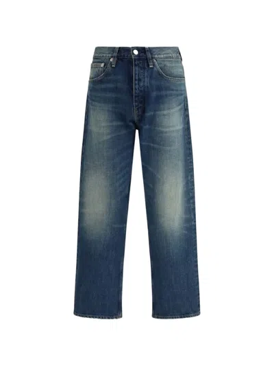 Sunflower Faded-effect Jeans In Blue