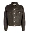 Sunflower Brown Distressed Faux-leather Jacket In Brown