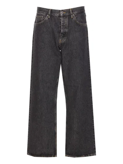 Sunflower Five-pocket Patch-logo Jeans In Blue