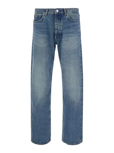 Sunflower Five-pocket Cotton Jeans In Blue