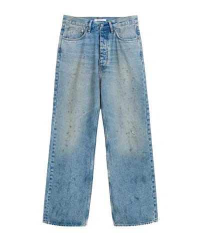 Sunflower High-waisted Straight Relaxed-leg Jeans In Organic Cotton In Blue