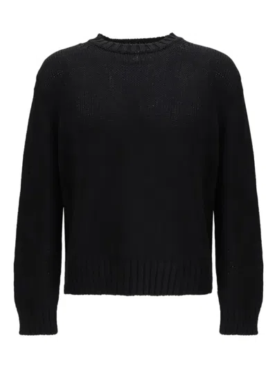Sunflower Frederik Cotton Sweater In Black