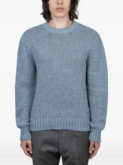 Sunflower Frederik Crew Neck Sweater In Blue