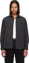 Sunflower Checked Shirt In Black