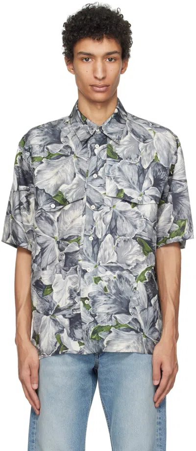 Sunflower Grey Floral Shirt In 008 Aop