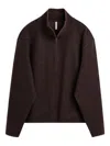 Sunflower Brown Wool Sweater With Half Zip Fastening In Brown