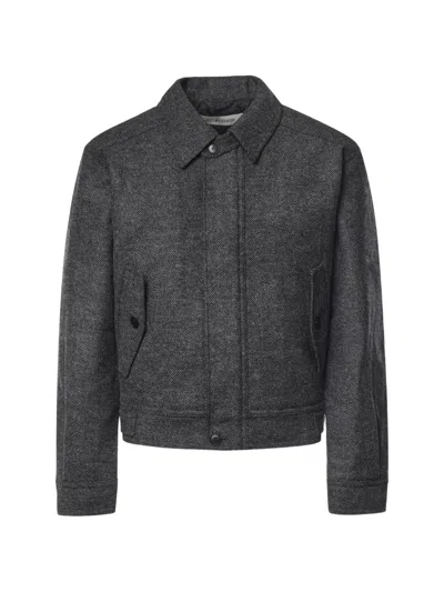 Sunflower Herringbone-pattern Wool-blend Shirt Jacket In Multi