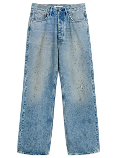 Sunflower High-waisted Straight Relaxed-leg Jeans In Organic Cotton In Blue