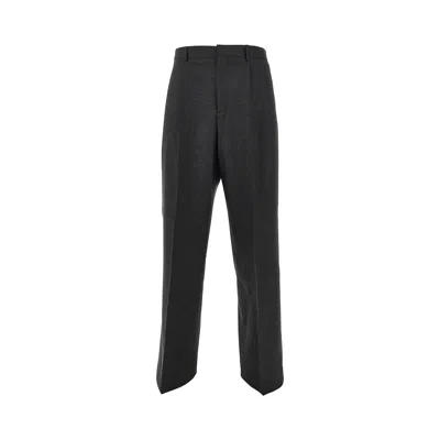 Sunflower Ide Leg Pleated Trousers In Gray