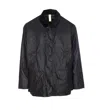 Sunflower Waxed Ripstop Leisure Jacket In Black