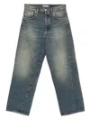 Sunflower Classic Five-pocket Denim Jeans With Button Fly Closure In Blue
