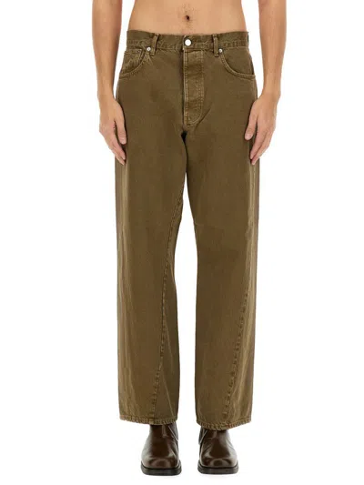 Sunflower Khaki Wide Twist Jeans In Vintage Khaki160
