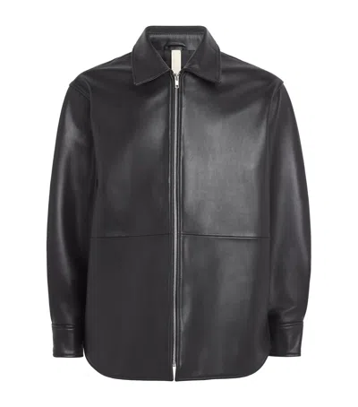 SUNFLOWER LAMBSKIN SHIRT JACKET